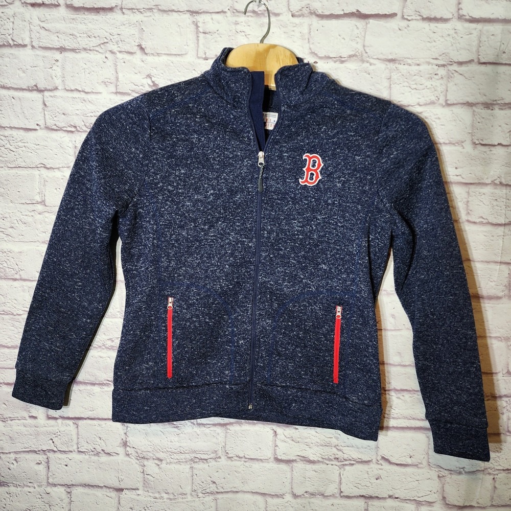 MLB Genuine Merchandise Boston Red Sox Full Zip‎ Blue Speck Unisex  Large Jacket